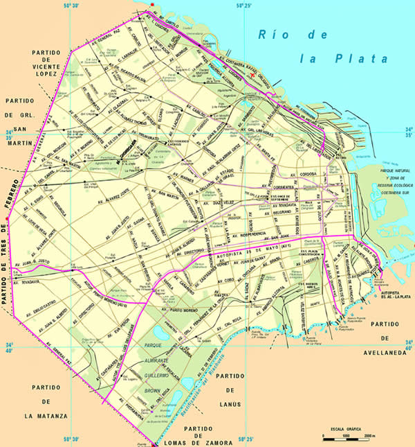 Mapa de la Ciudad Autnoma de Buenos Aires