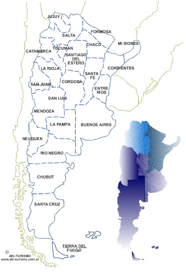 Mapa de Argentina