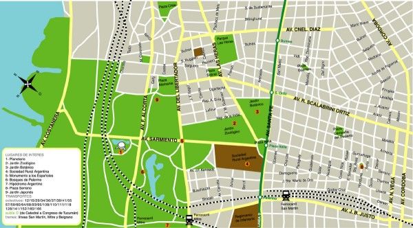 Mapa de Palermo.